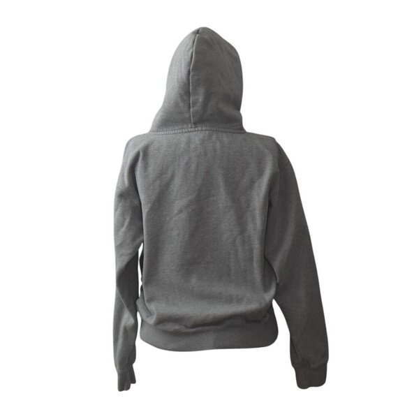Brandy Melville Christy Hoodie Gray Zip-Up Hooded Sweatshirt Size Small - Picture 5 of 8